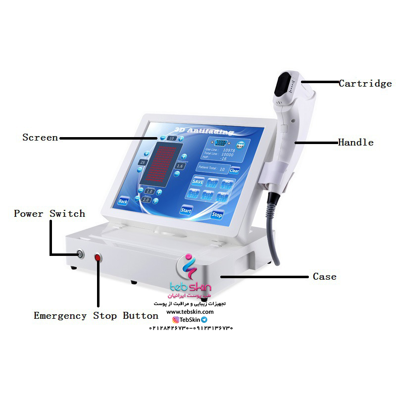 دستگاه Hifu هایفو 5 کارتریج 3D - تصویر 4