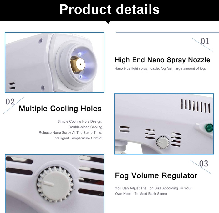 دستگاه نانو اسپری چند منظوره تفنگی NANO STEAM GUN - تصویر 3